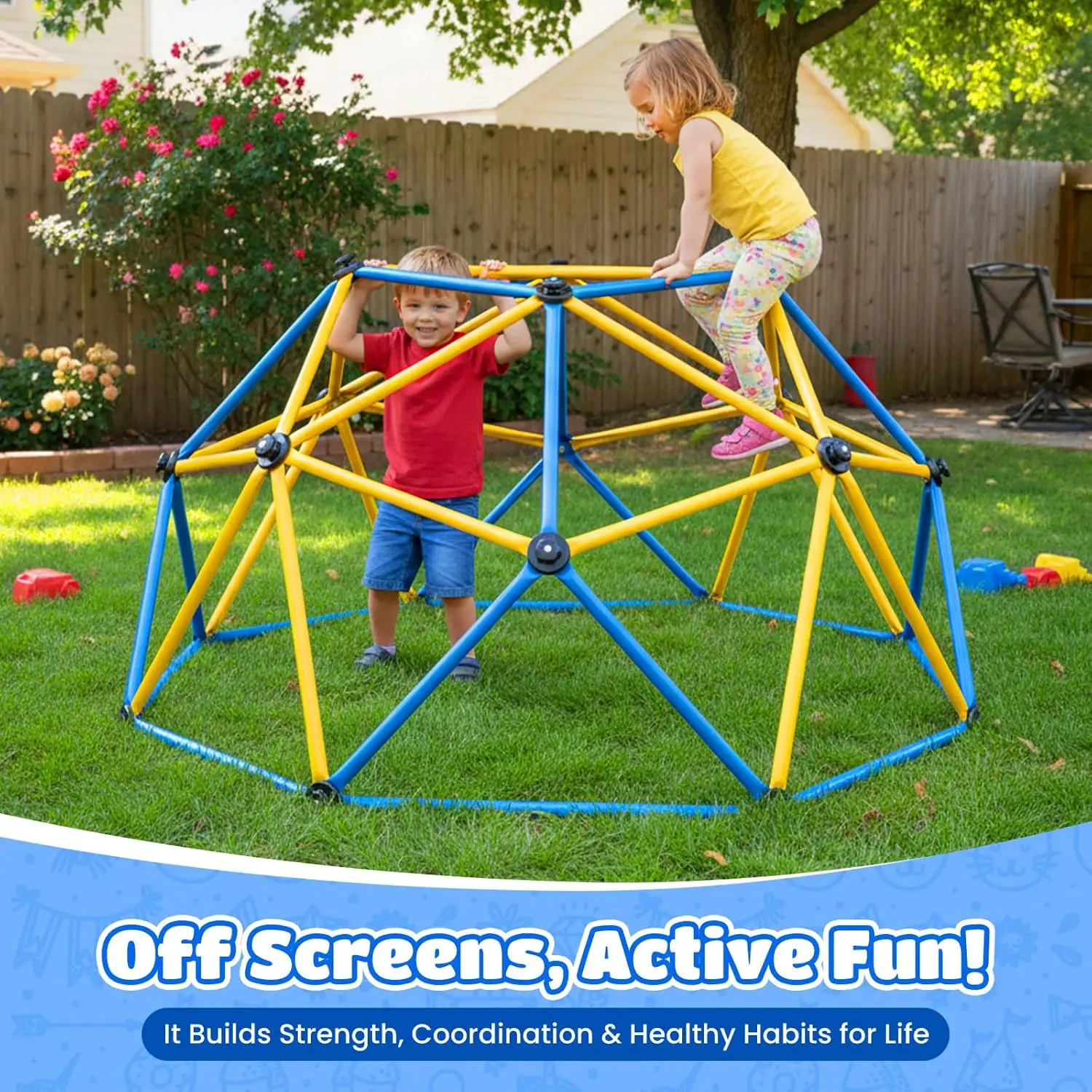 Kids Outdoor Dome Climber - Zupapa 6FT Climbing Dome for Kids