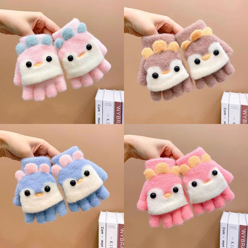 Kids Cartoon Flip Gloves Winte - Kids Outdoor Gloves review and price