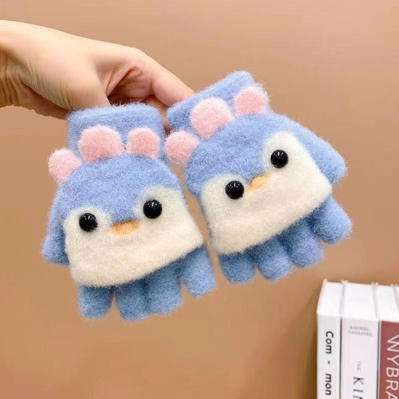 Kids Cartoon Flip Gloves Winte - Kids Outdoor Gloves review and price