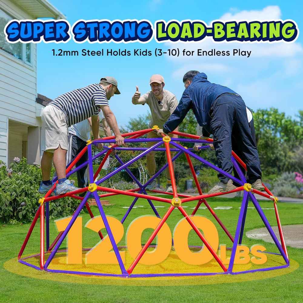 10FT Climbing Dome with Hammoc - Kids Outdoor Dome Climber review and price
