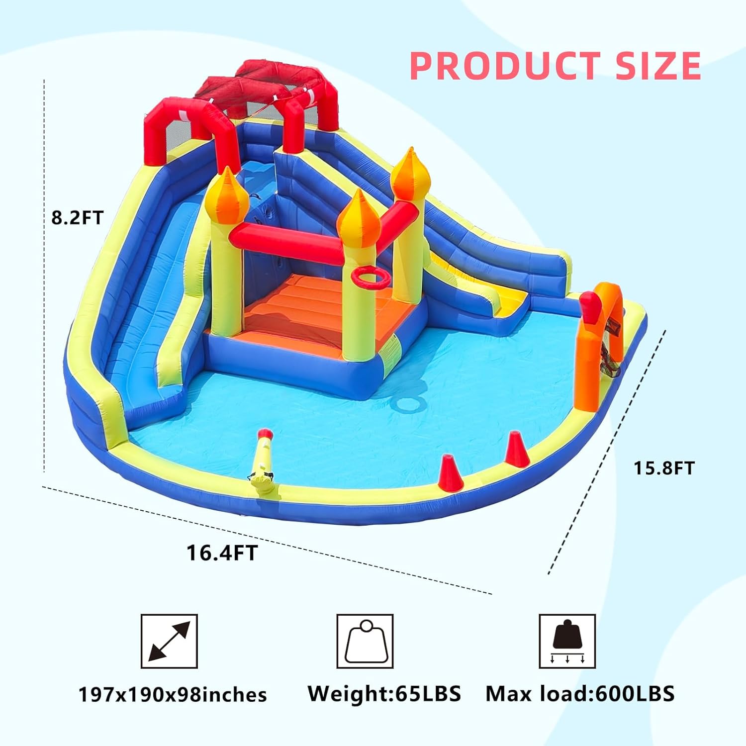 Kids Jumping Castle with Two L - Kids Outdoor Jumping review and price