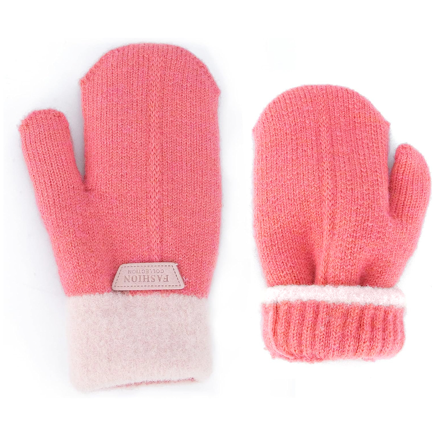 Warm Fleece Lined Kids Knit Mi - Kids Outdoor Gloves review and price