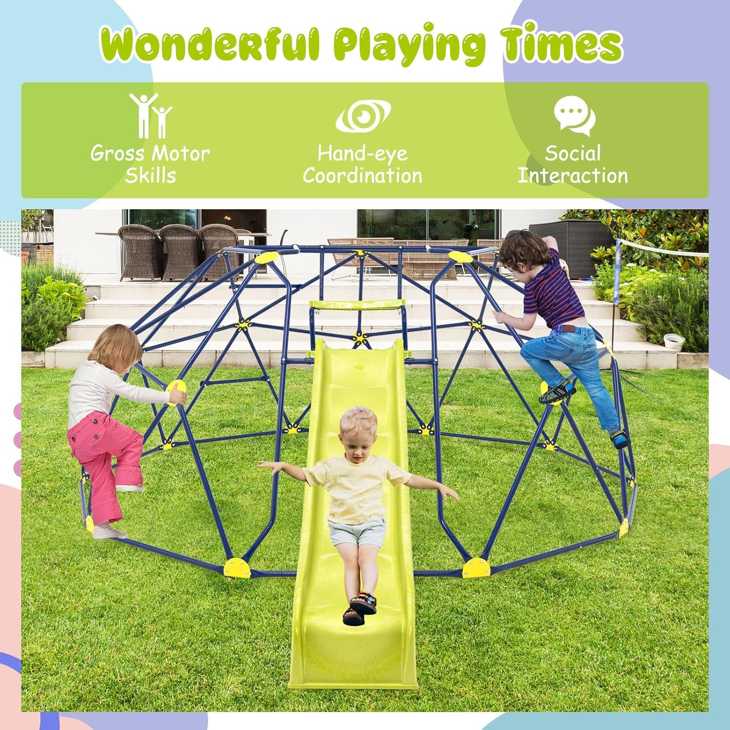 Kids Climbing Dome with Extend - Kids Outdoor Dome Climber review and price