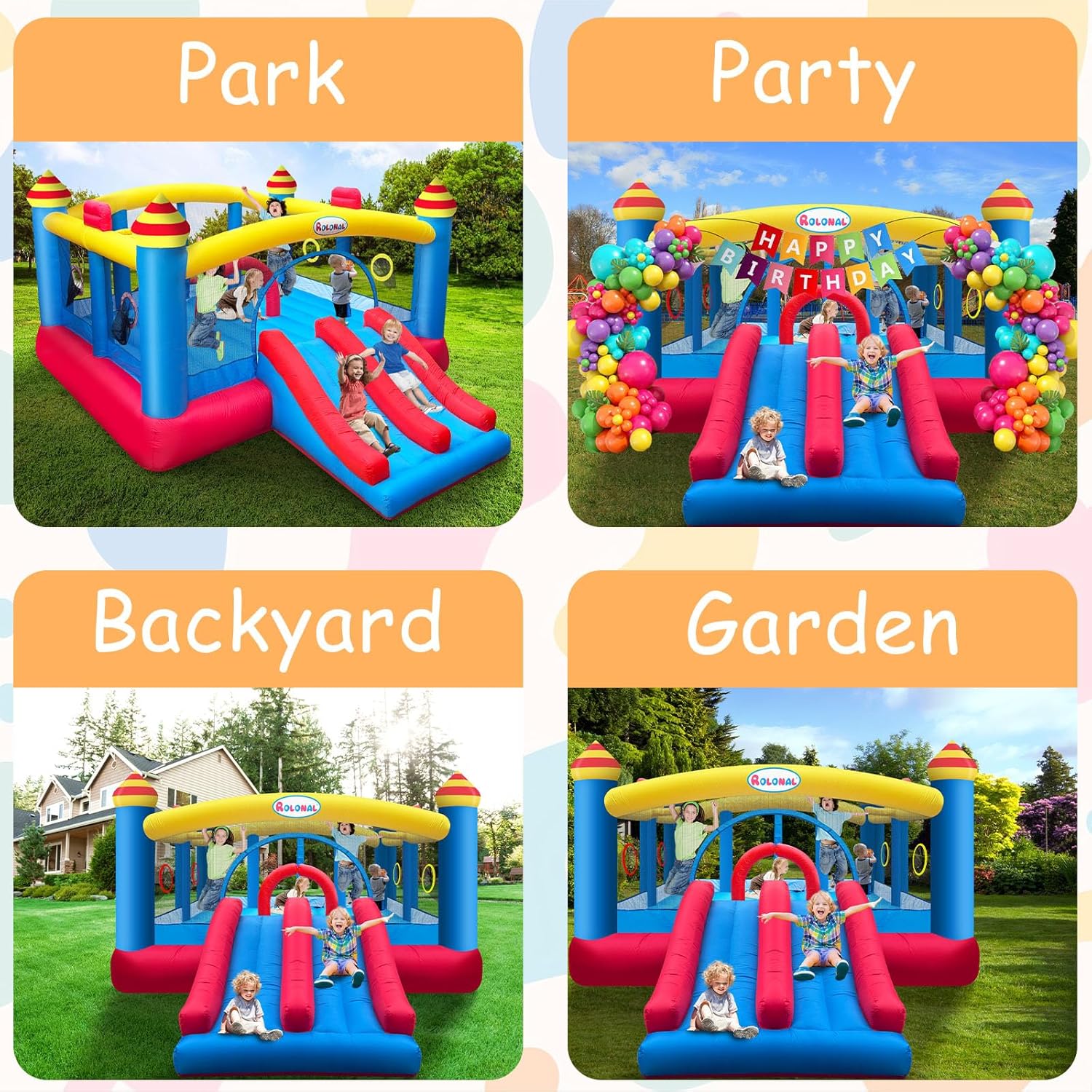 18.7x13 Ft Inflatable Bouncy C - Kids Outdoor Jumping Castle review and price