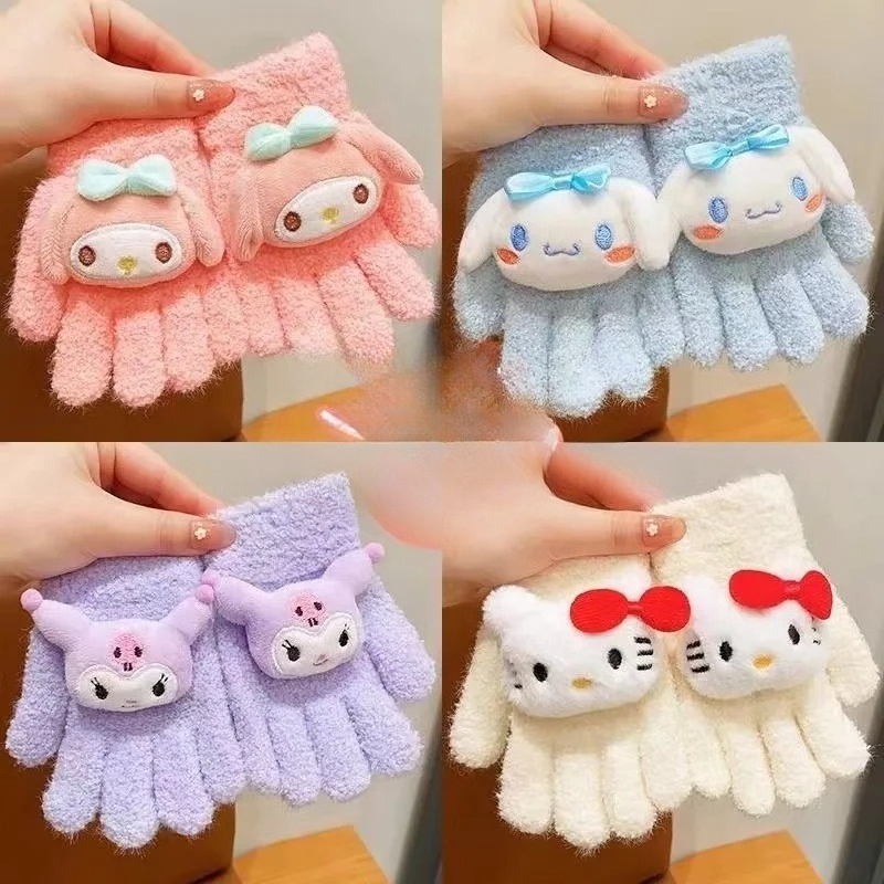 Hello Kitty Kuromi Cinnamoroll - Kids Outdoor Gloves review and price