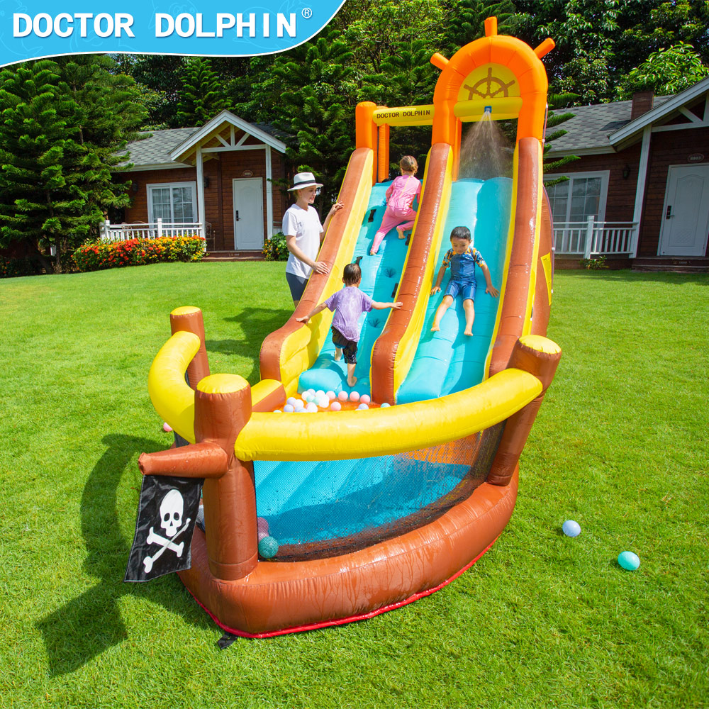 Doctor Dolphin Pirate Ship Out - Kids Outdoor Jumping review and price