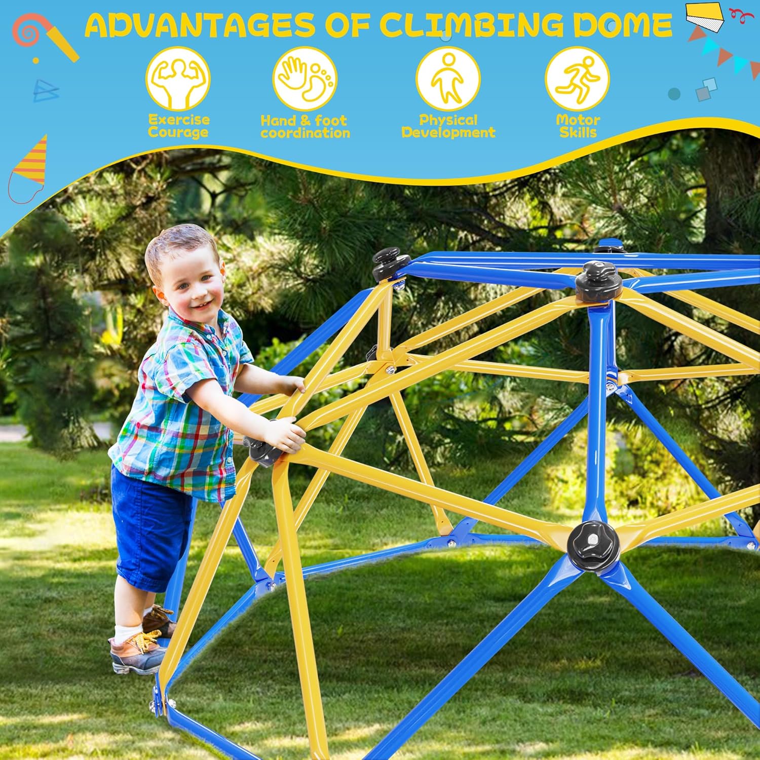 Climbing Dome, 6FT Geometric D - Kids Outdoor Dome Climber review and price