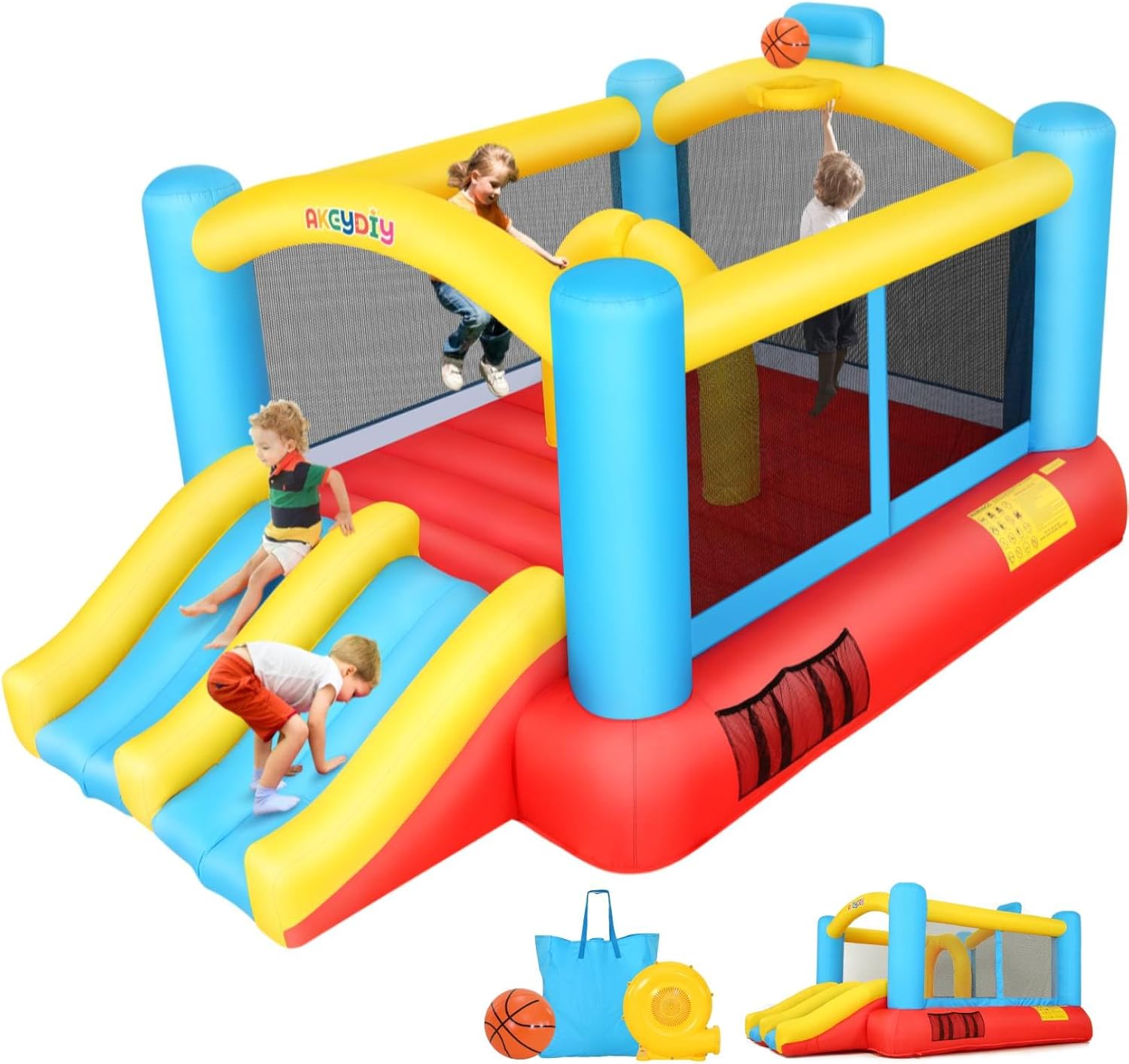 Inflatable Bouncy Castle with  - Kids Outdoor Jumping review and price