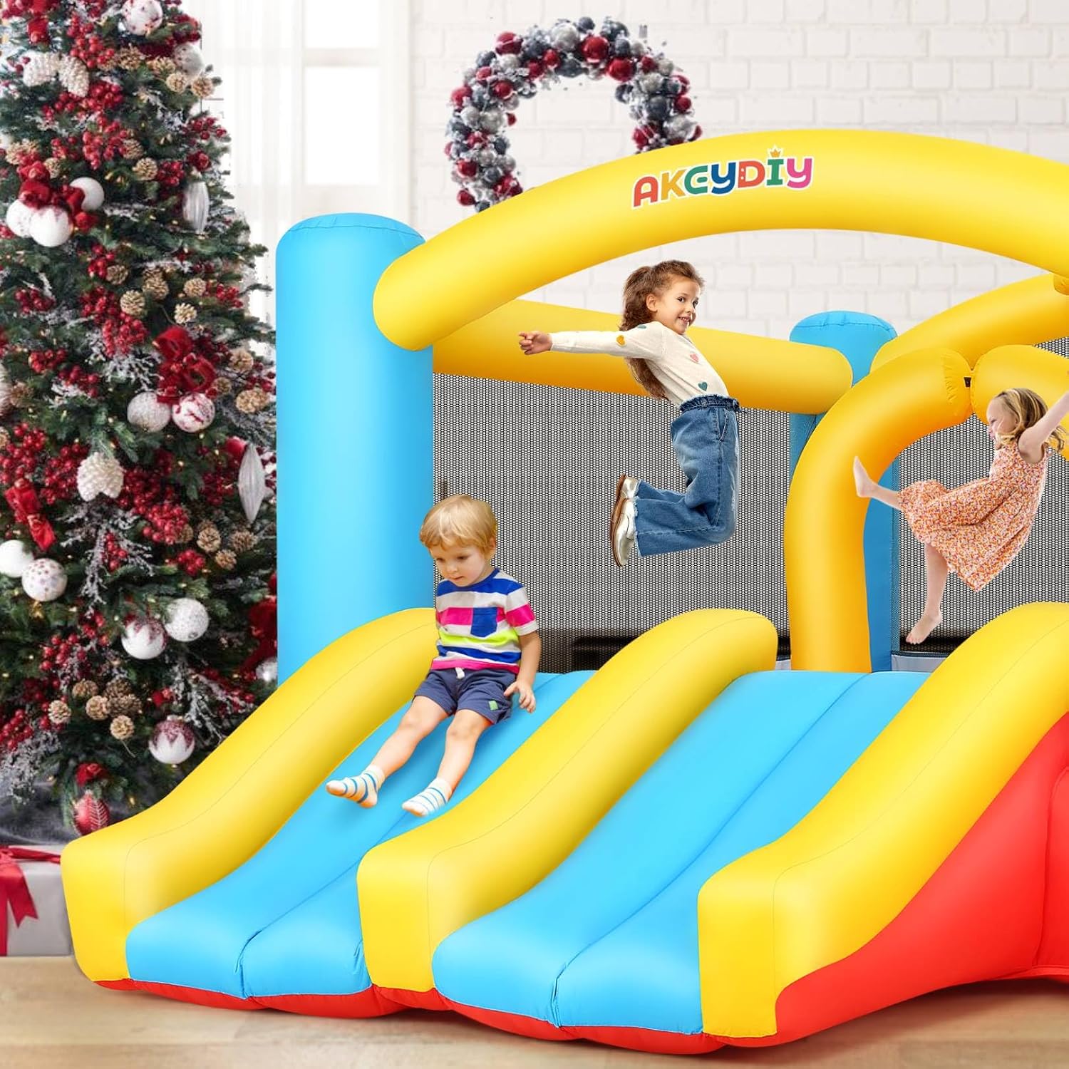 Inflatable Bouncy Castle with  - Kids Outdoor Jumping review and price