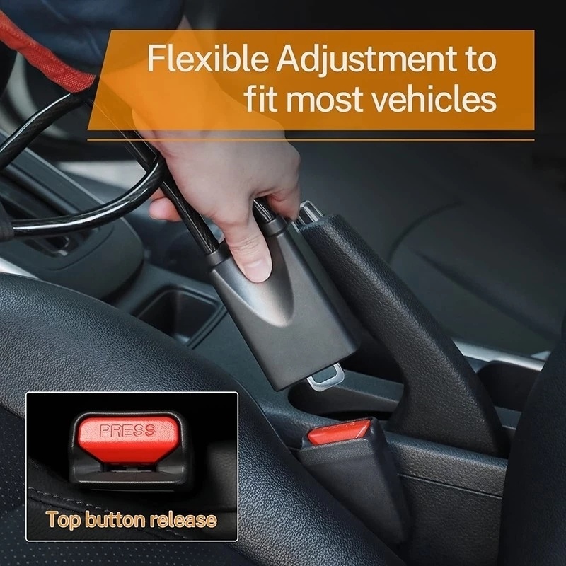 Car Steering Wheel Lock with S - Swing Seat Belt review and price