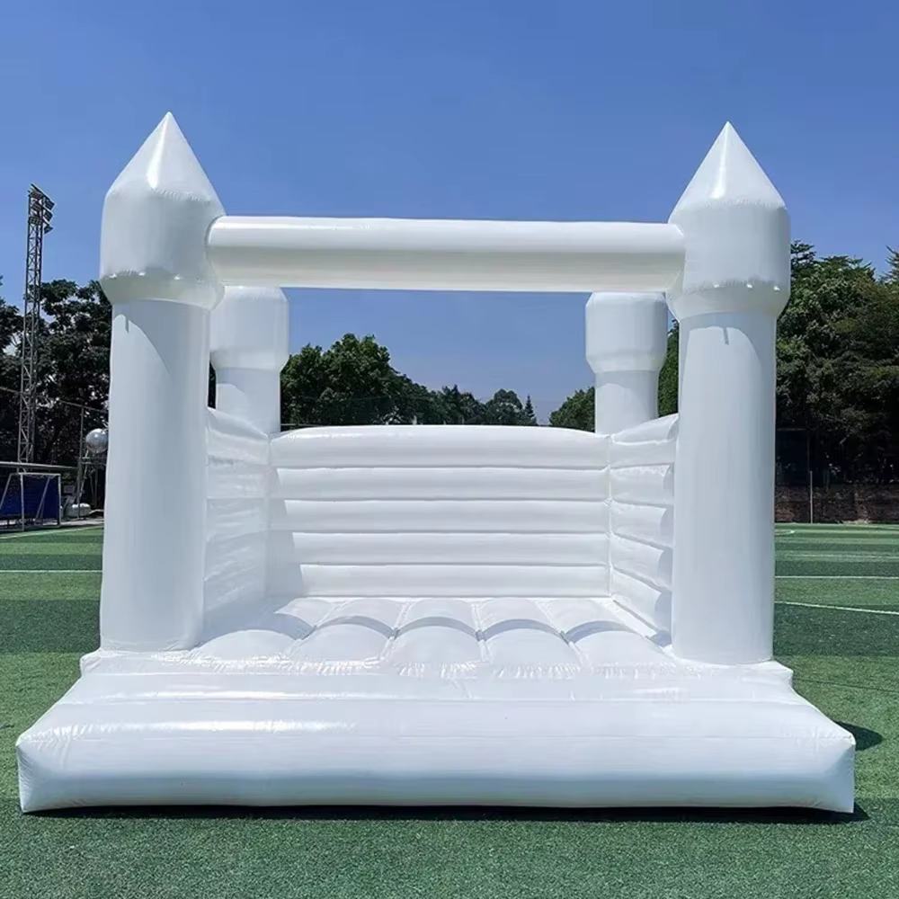 White Inflatable Bounce House  - Kids Outdoor Jumping Castle review and price