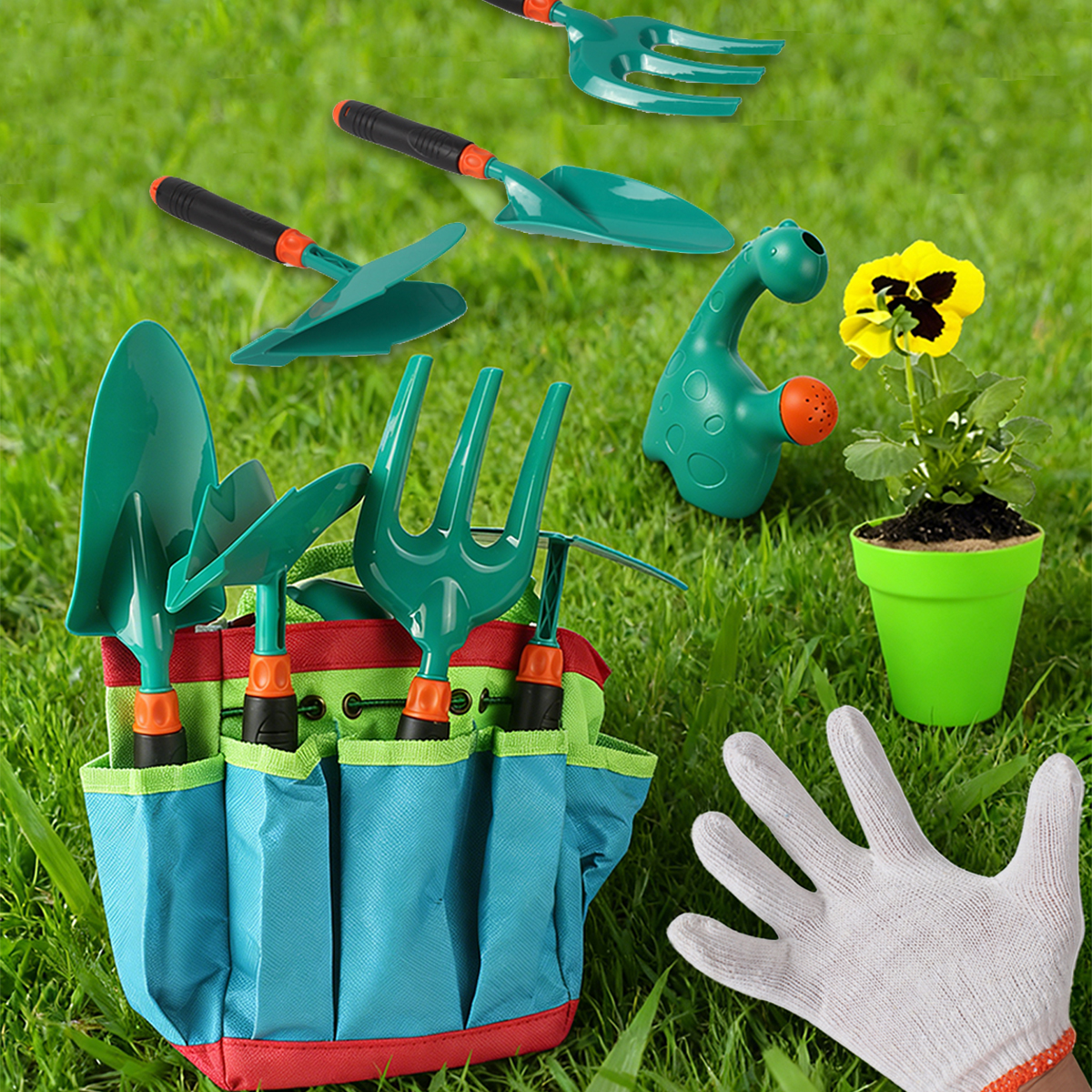 Gardening Tool Set Toys for ki - Kids Outdoor Gloves review and price