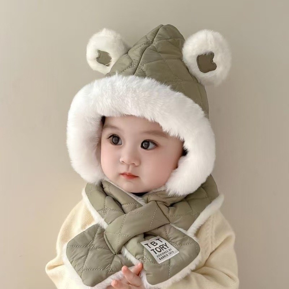 New Integrated Hat Scarf Set W - Kids Outdoor Gloves review and price