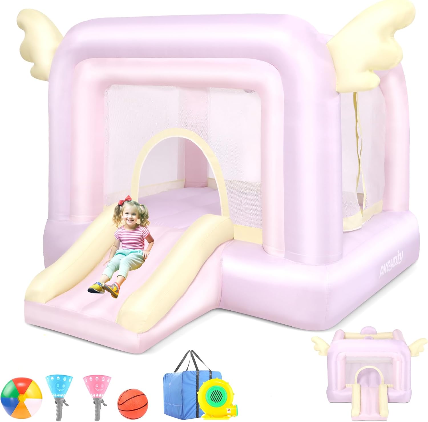 Inflatable Bouncy Castle with  - Kids Outdoor Jumping review and price