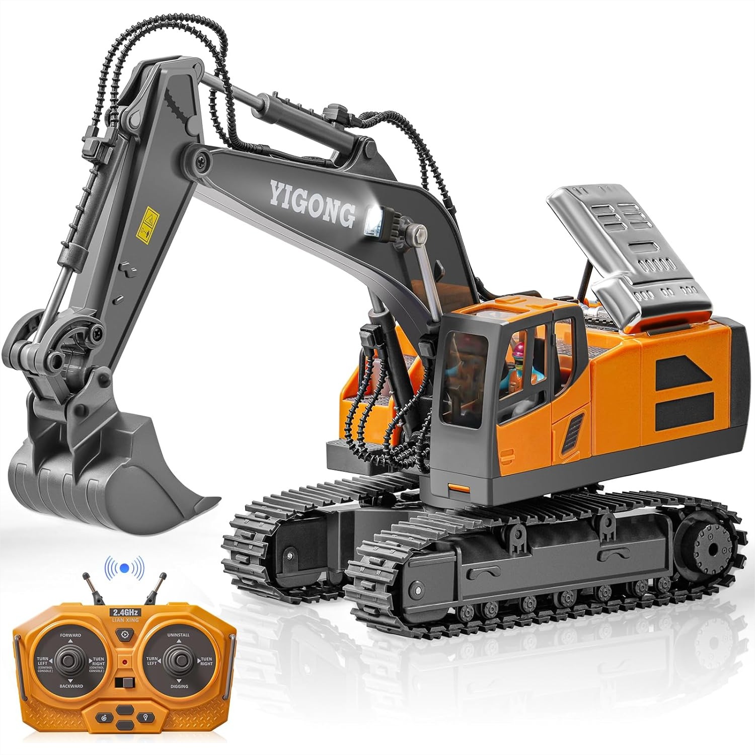 11 Channel RC Excavator Toy Wi - Kids Outdoor Dirt Toys review and price