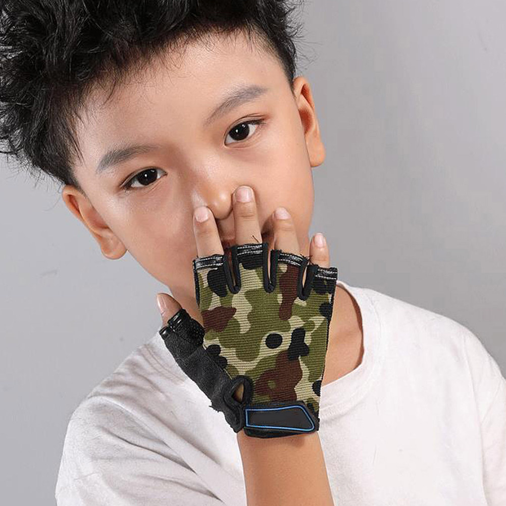 1Pair Kids Cycling Gloves Half - Kids Outdoor Gloves review and price